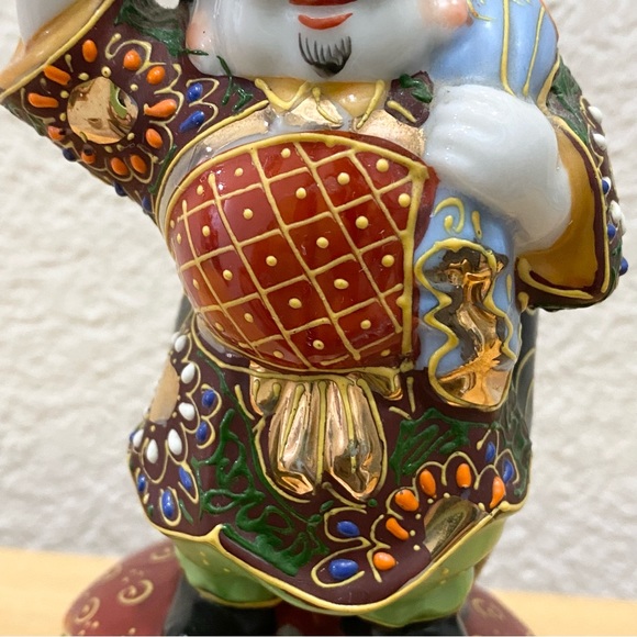 Vintage Kutani Daikoku God Of Fortune & Wealth Guardian of Farmers 6” Figurine - Picture 6 of 11